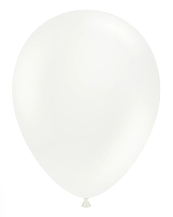 white latex pastelly balloons